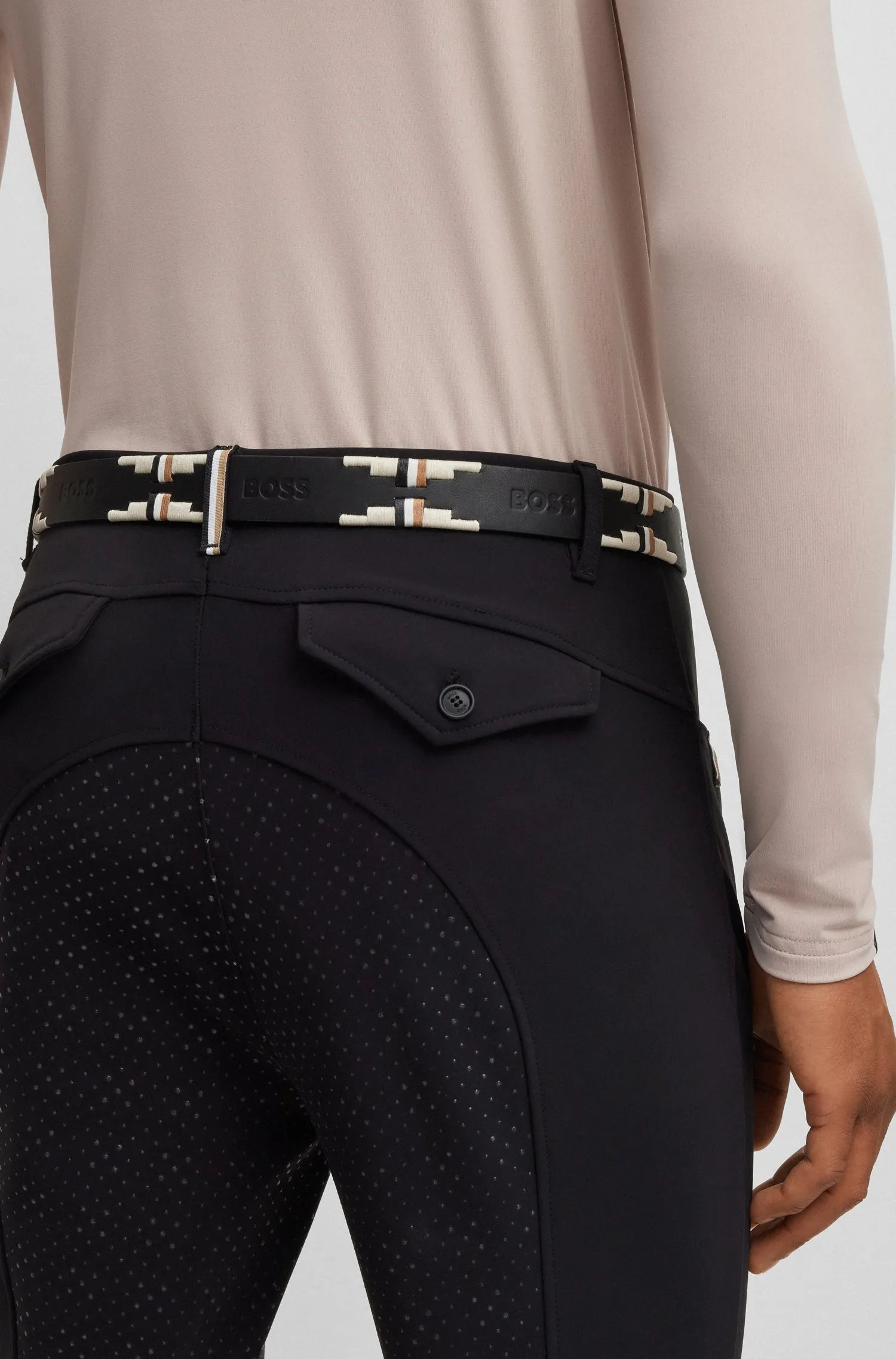 POLO BELT SIGNATURE BLACK - BLACK