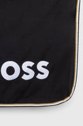 FLEECE RUG SIGNATURE BLACK - BLACK
