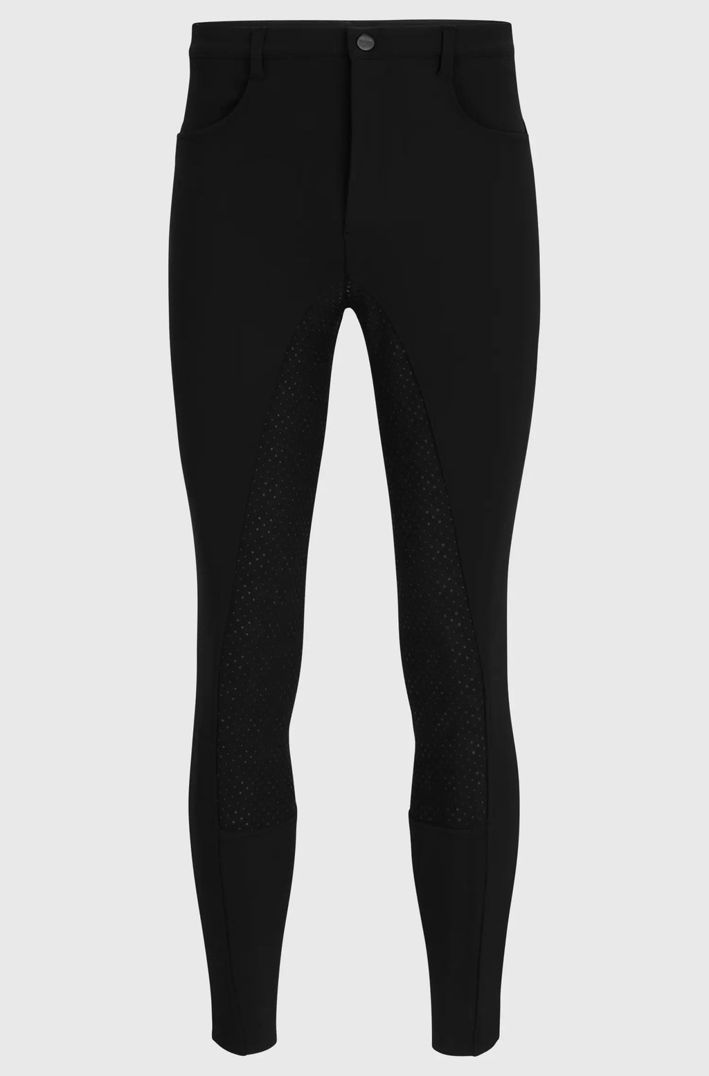 Black | Black riding pants on a white background