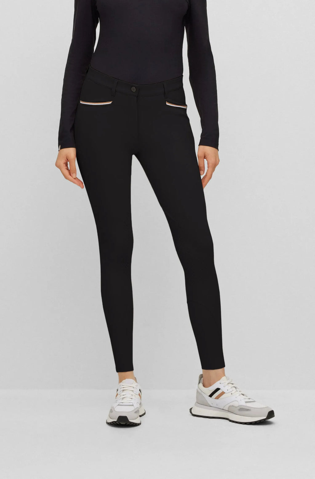 Black | Hazel Knee Grip Breeches, side