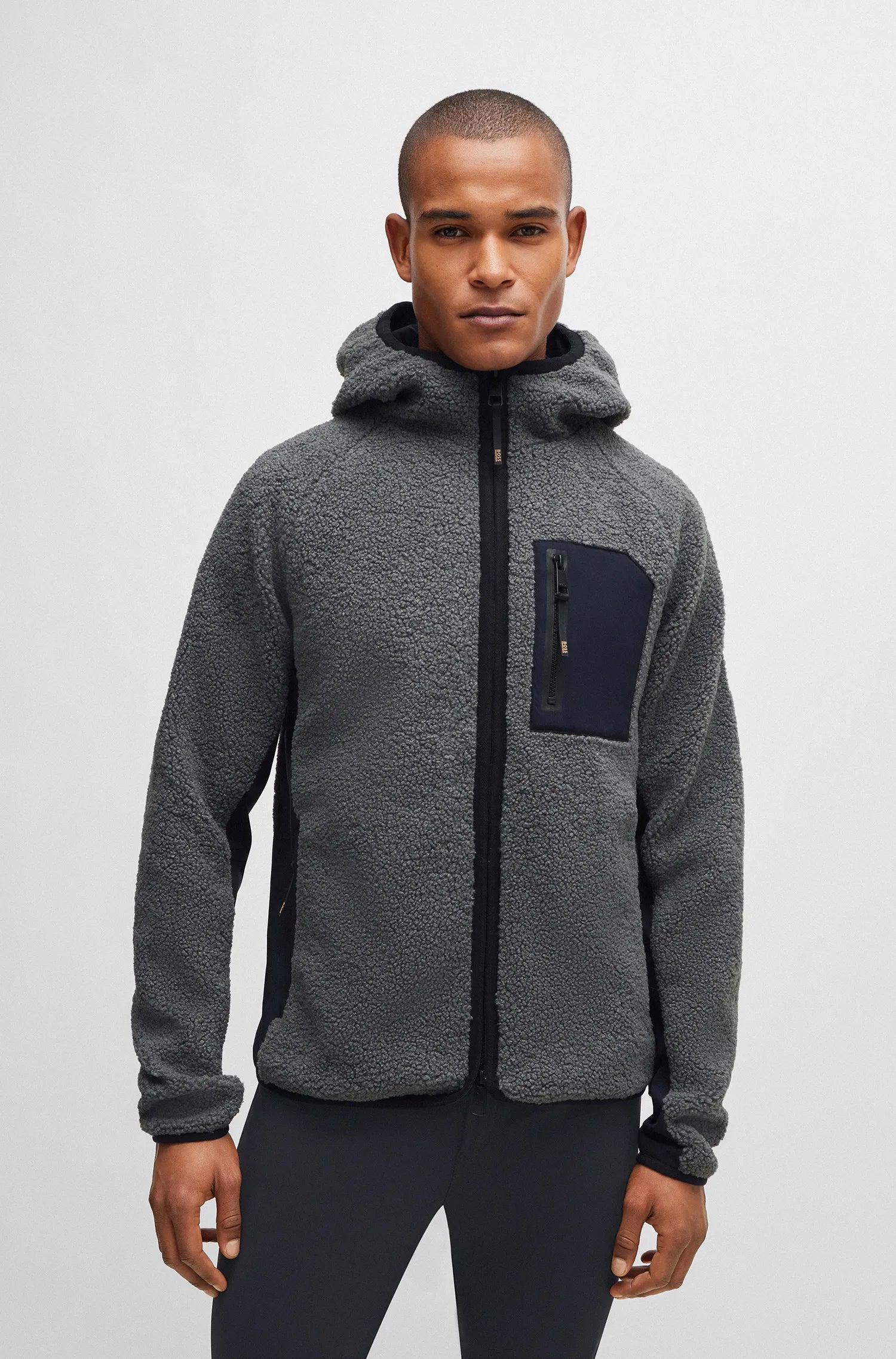 Russel Hybrid Teddy Puffer Jacket