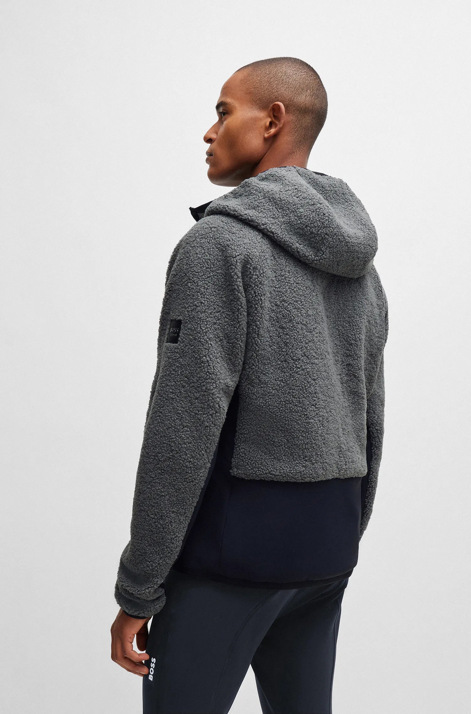 Russel Hybrid Teddy Puffer Jacket