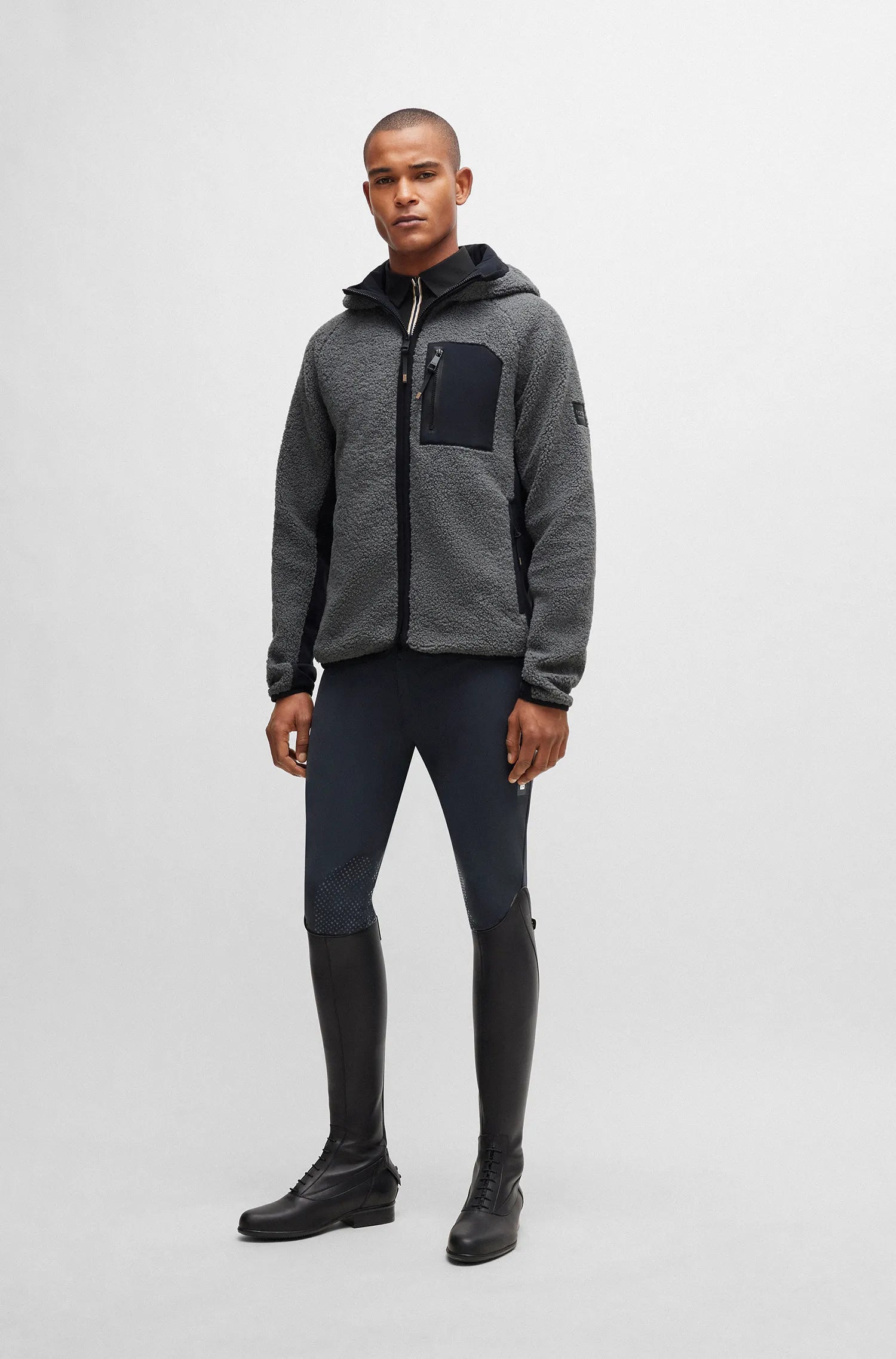 Russel Hybrid Teddy Puffer Jacket