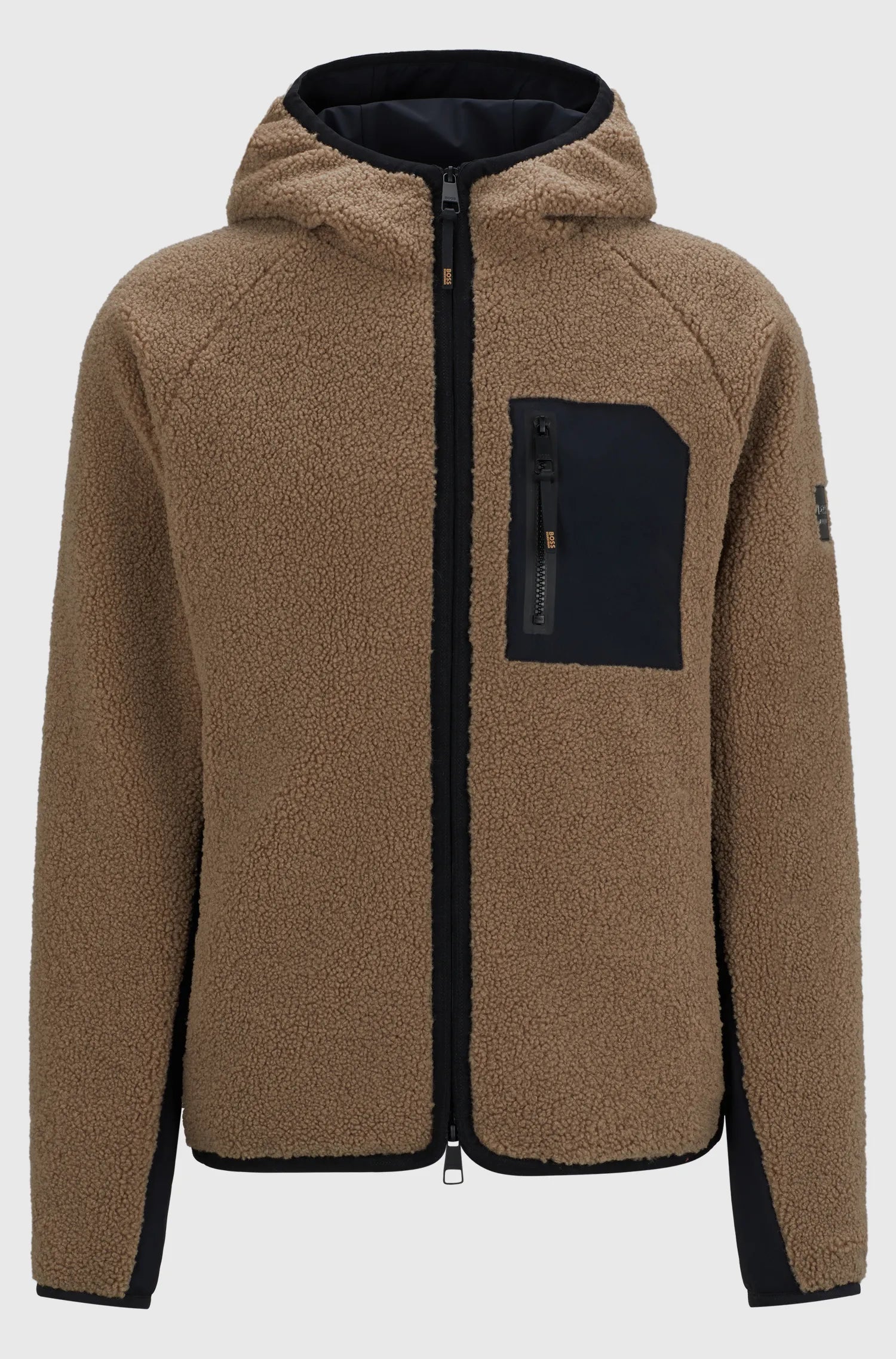 Russel Hybrid Teddy Puffer Jacket