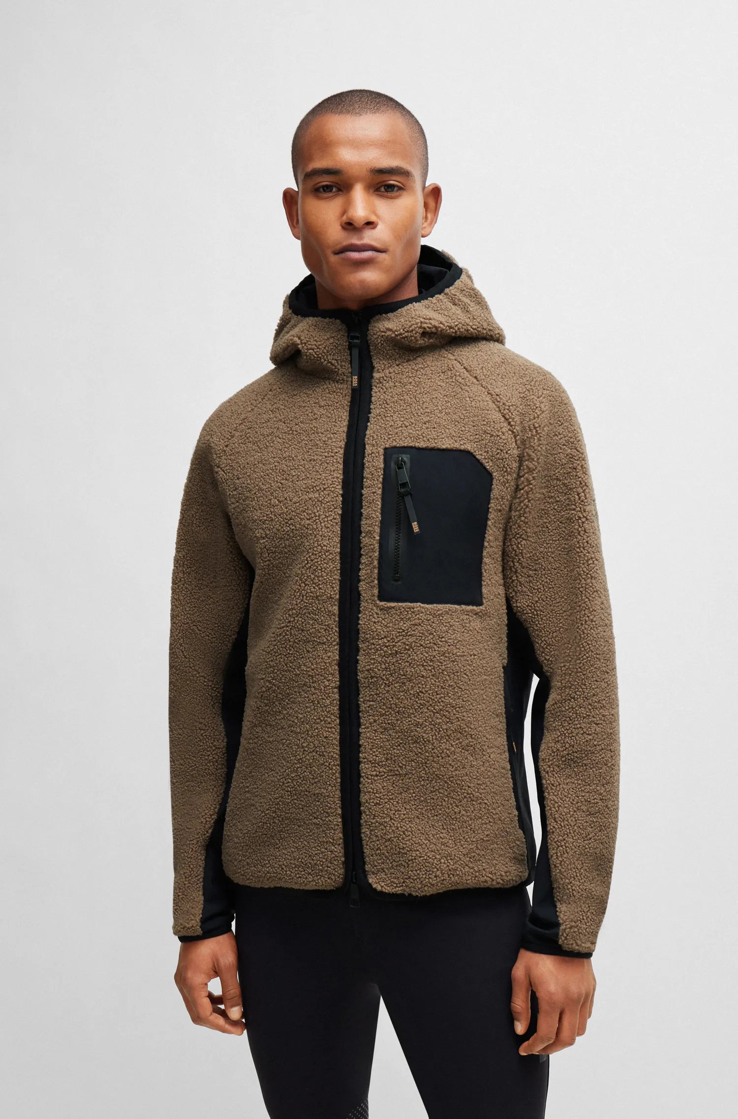 Russel Hybrid Teddy Puffer Jacket