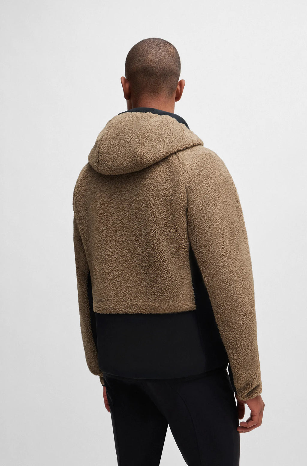 Russel Hybrid Teddy Puffer Jacket