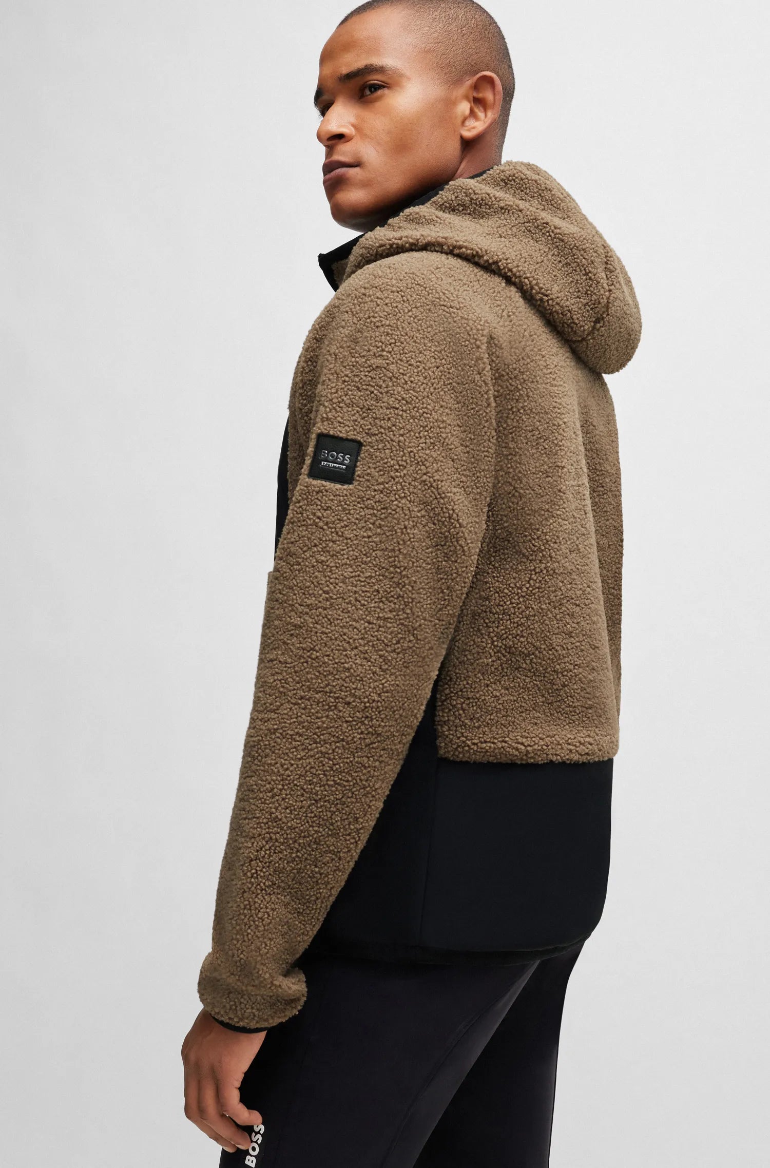 Russel Hybrid Teddy Puffer Jacket