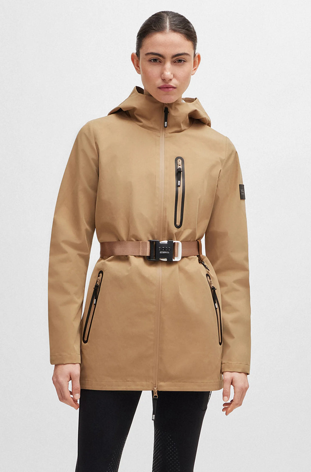 BUCKLE TAPE BELT CAMEL - CAMEL
