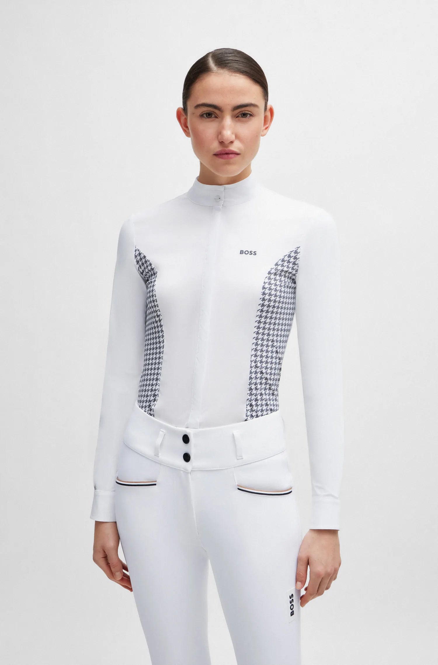 Emma Show Blouse Houndstooth