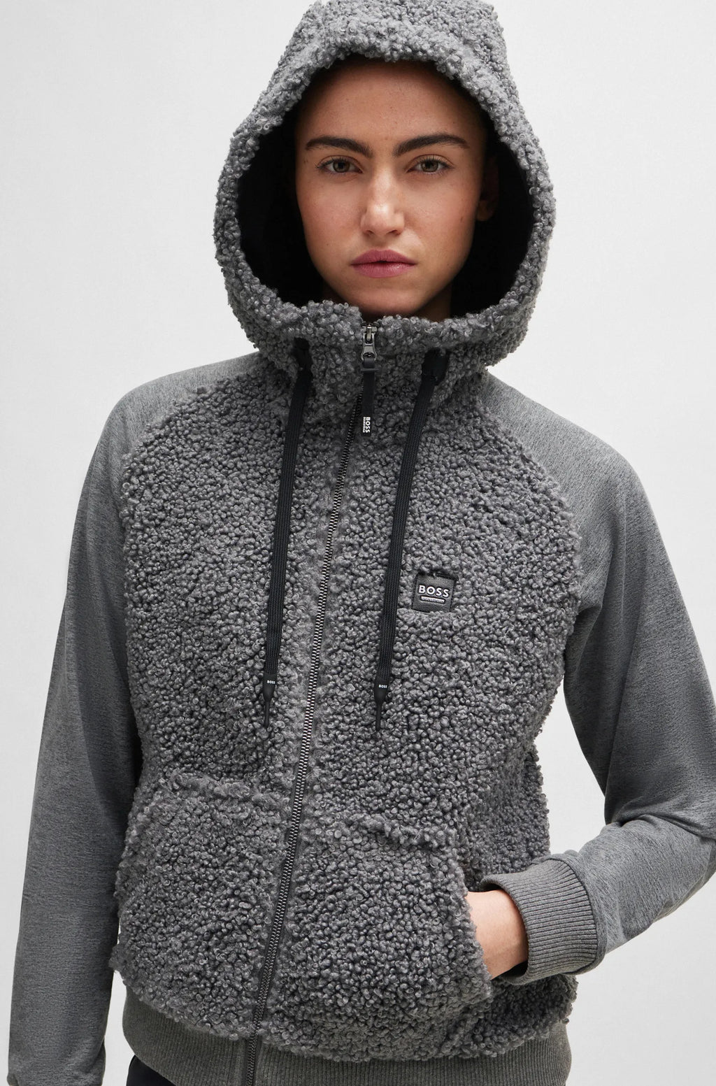 Riva Teddy Hybrid Zip Hoodie