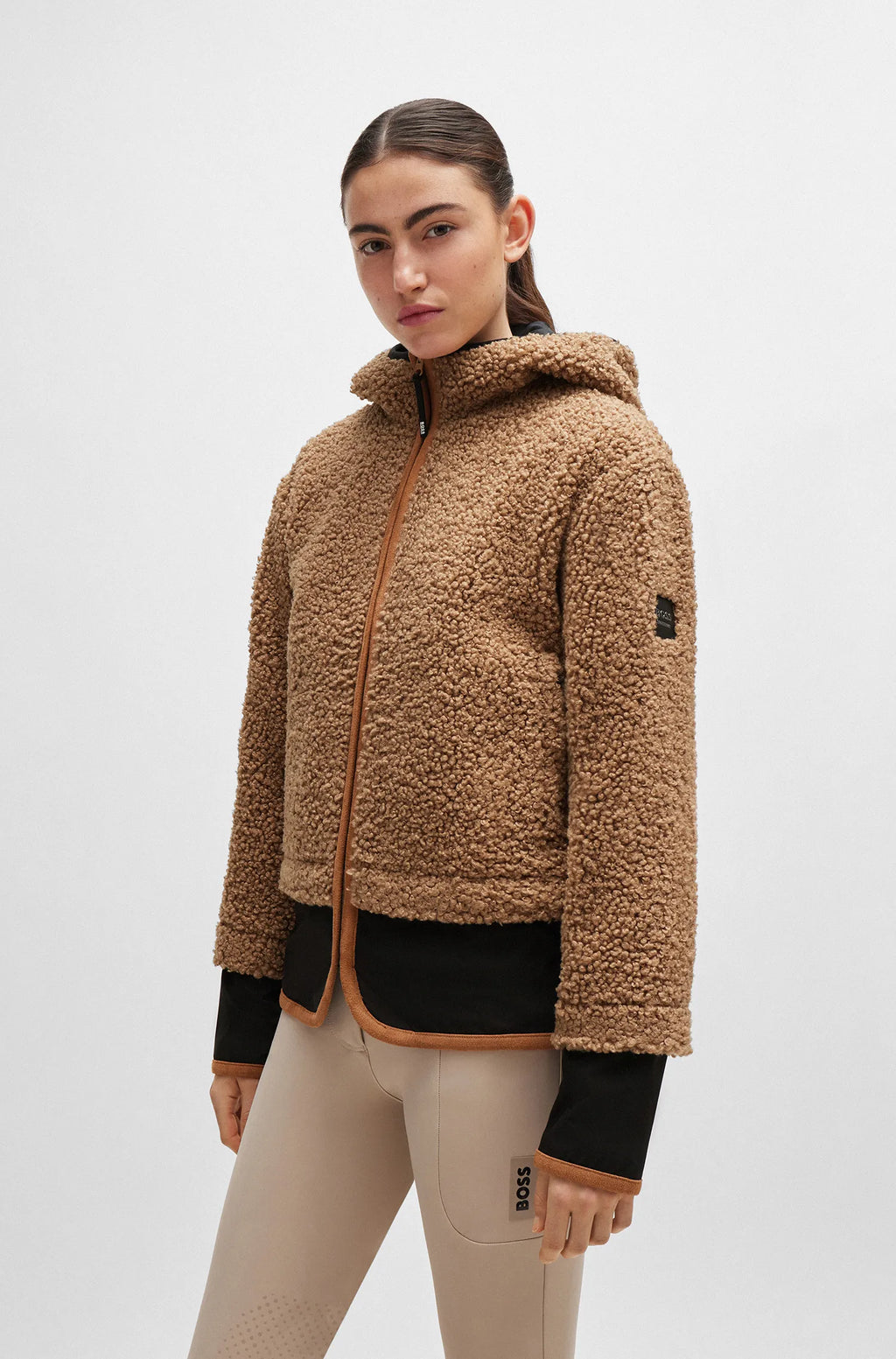 Lucy Hybrid Teddy Puffer Jacket