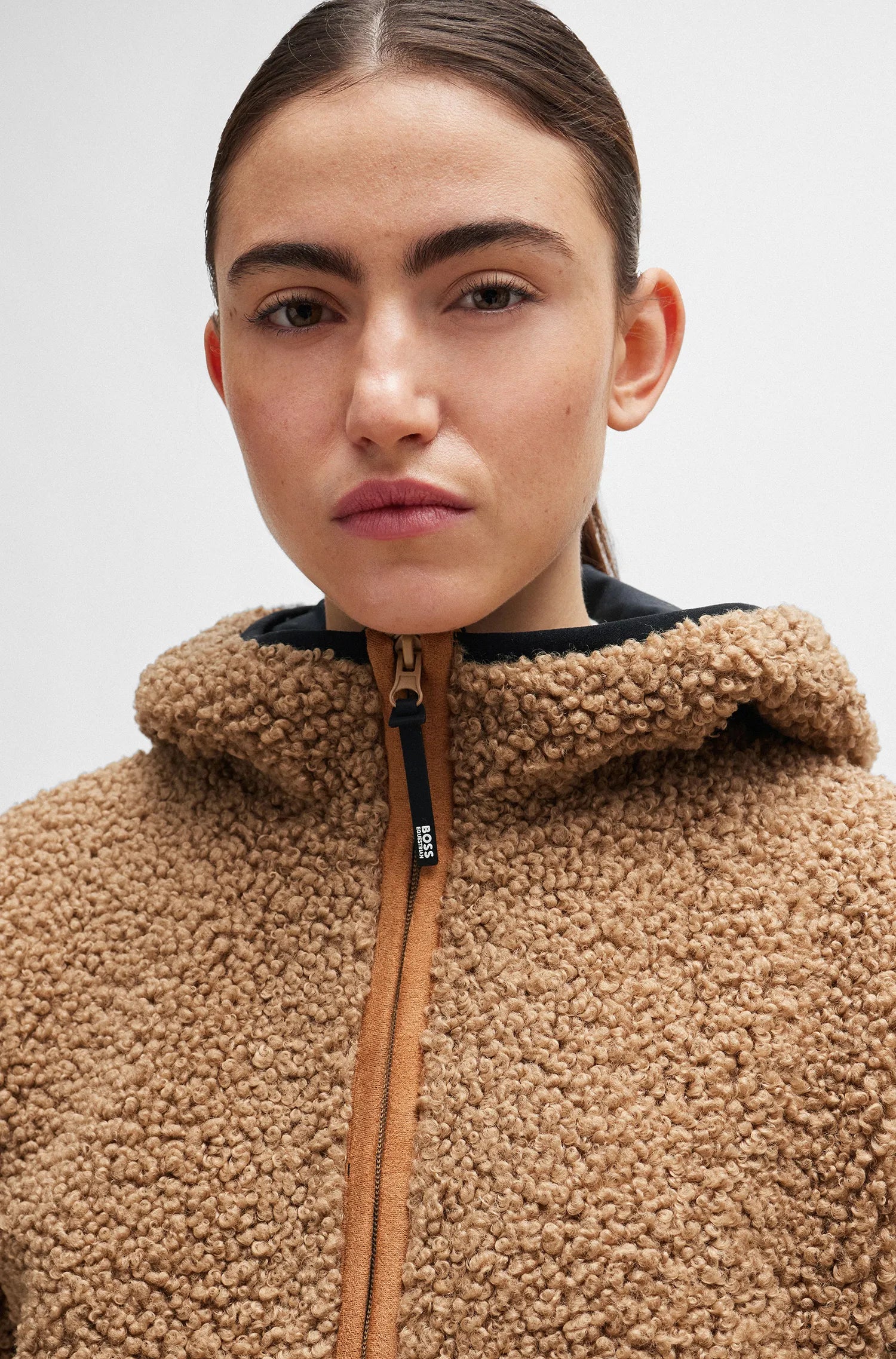 Lucy Hybrid Teddy Puffer Jacket