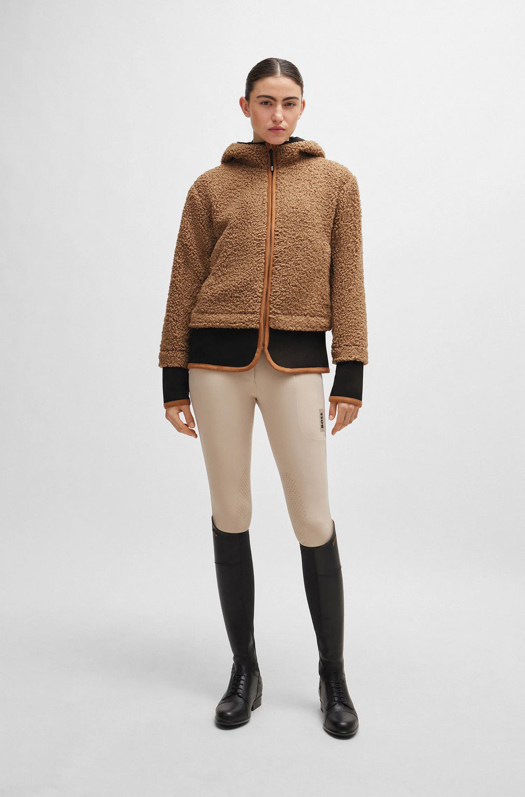 Lucy Hybrid Teddy Puffer Jacket