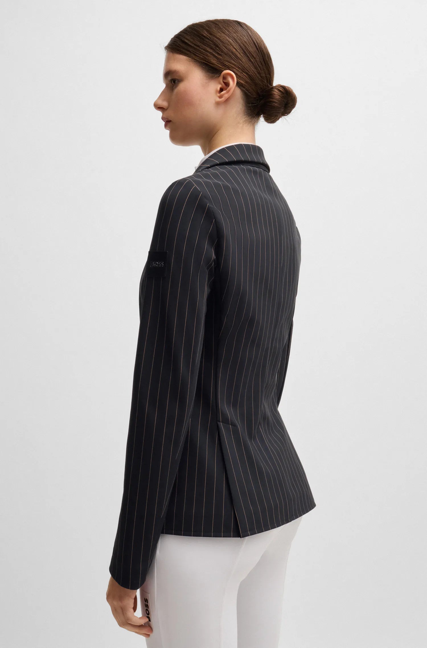Anna Show Jacket Pinstripes Black