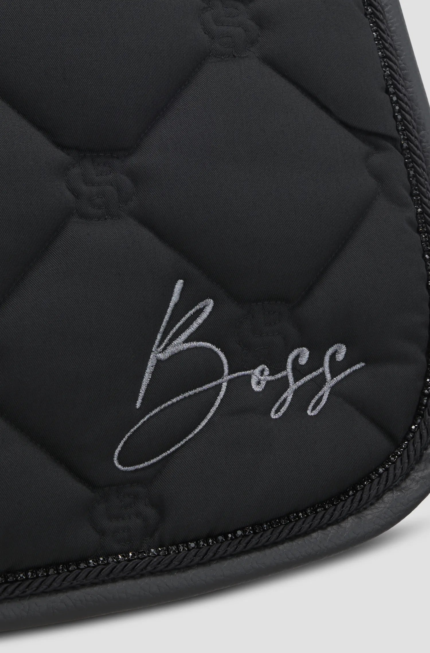Saddle Pad Jump Glitter Black