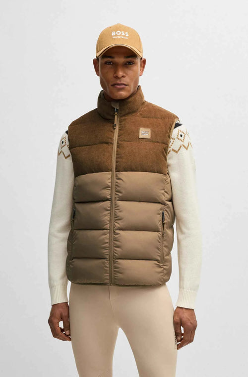 Camel | Arthur Cord Puffer Vest, front