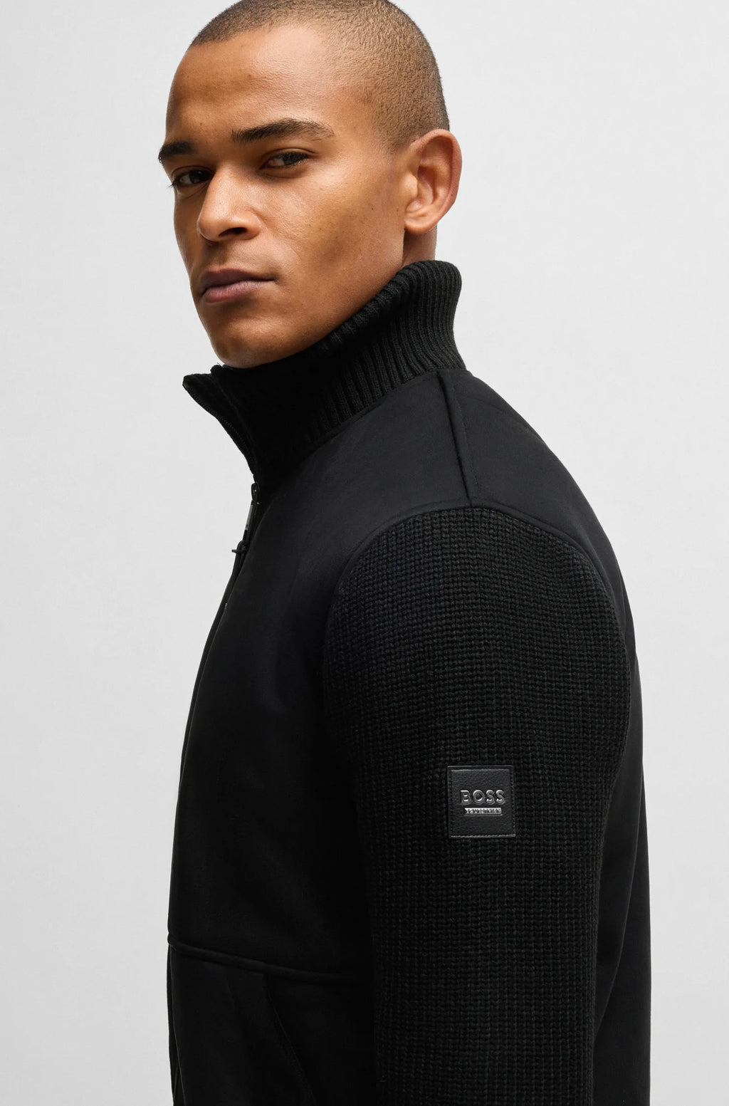 Taylor Alcantara Bomber Jacket