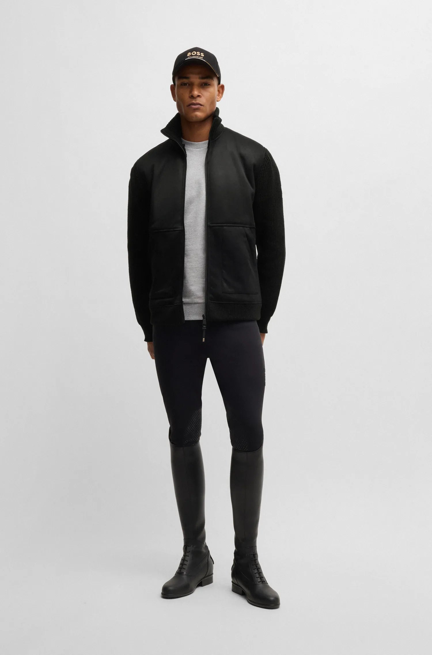 Taylor Alcantara Bomber Jacket