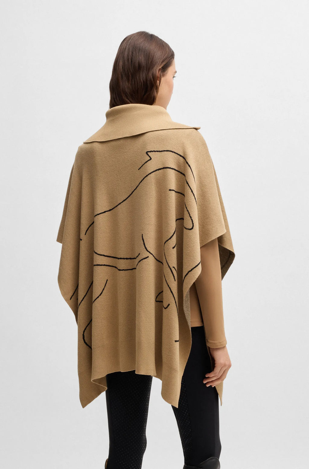 Alisha Knitwear Cape Horse