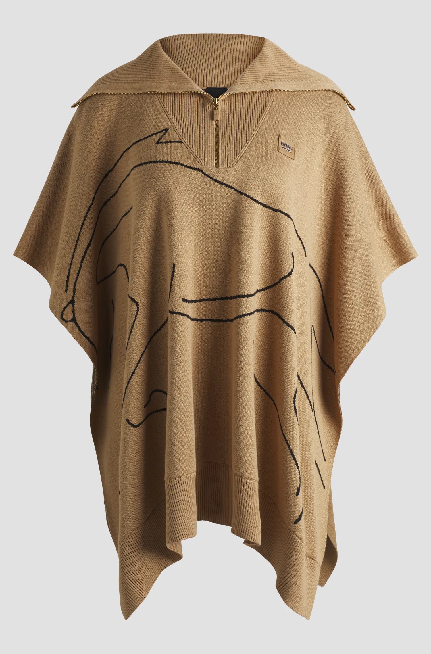 Alisha Knitwear Cape Horse