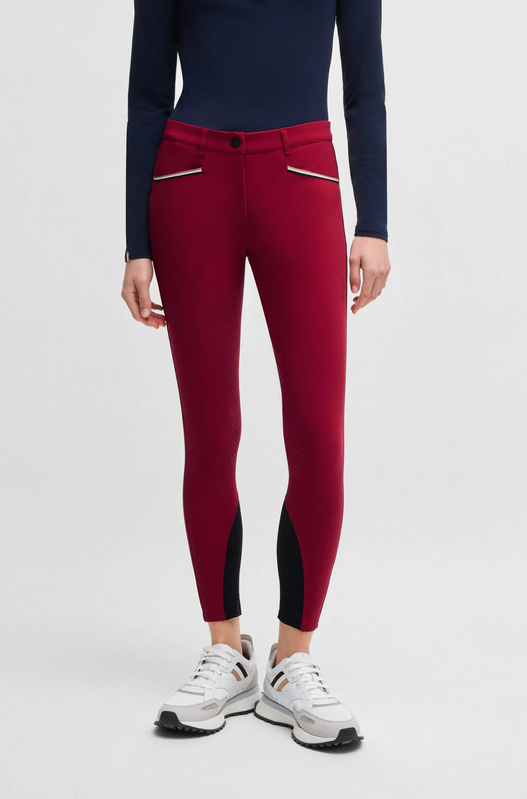 Hazel Knee Grip Breeches Glitter Logo