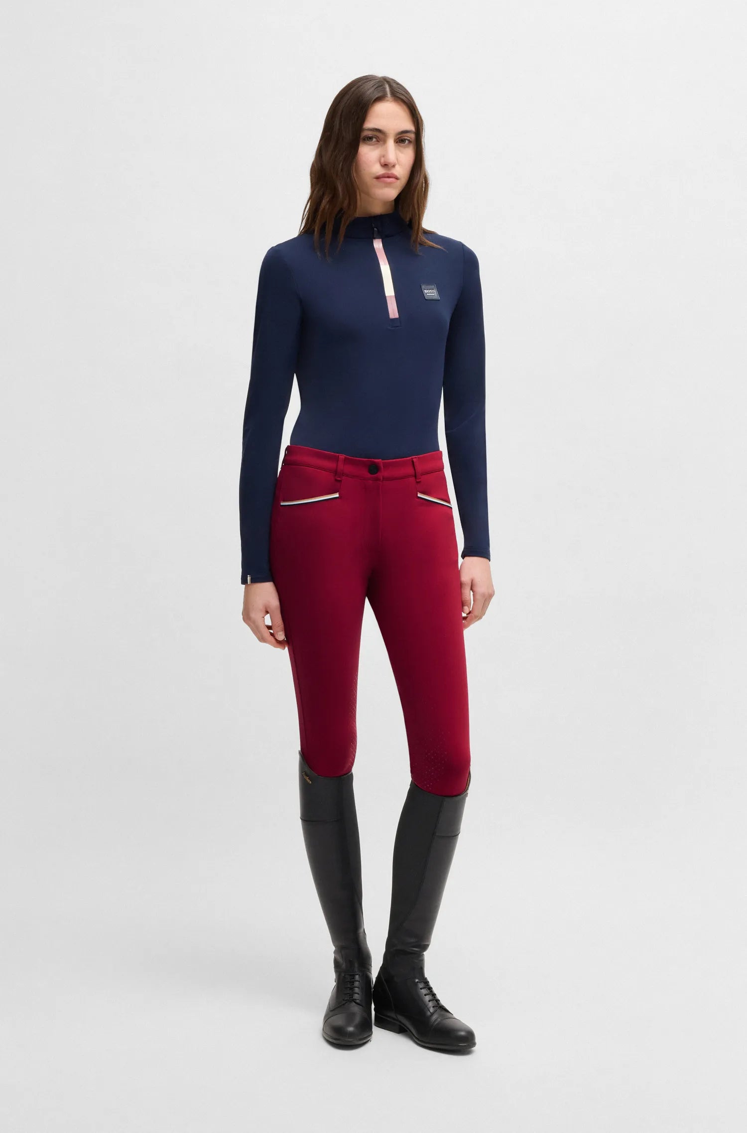 Hazel Knee Grip Breeches Glitter Logo