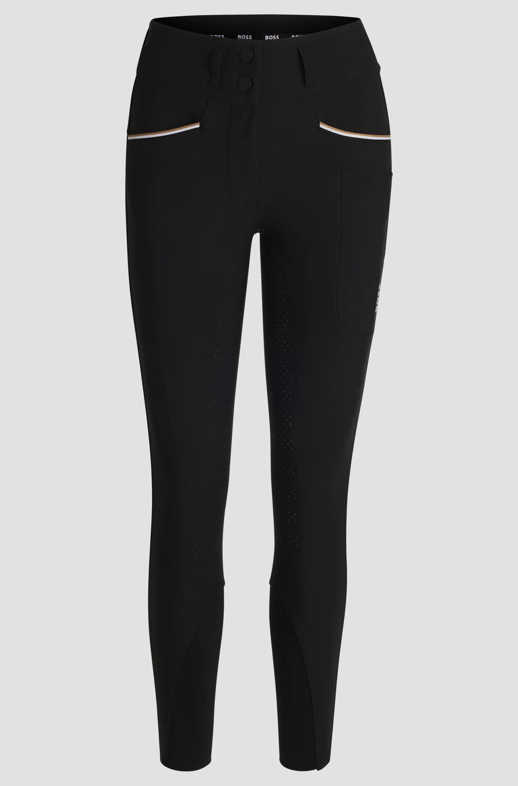 Hailey High Waist Full Grip Breeches Glitter Logo