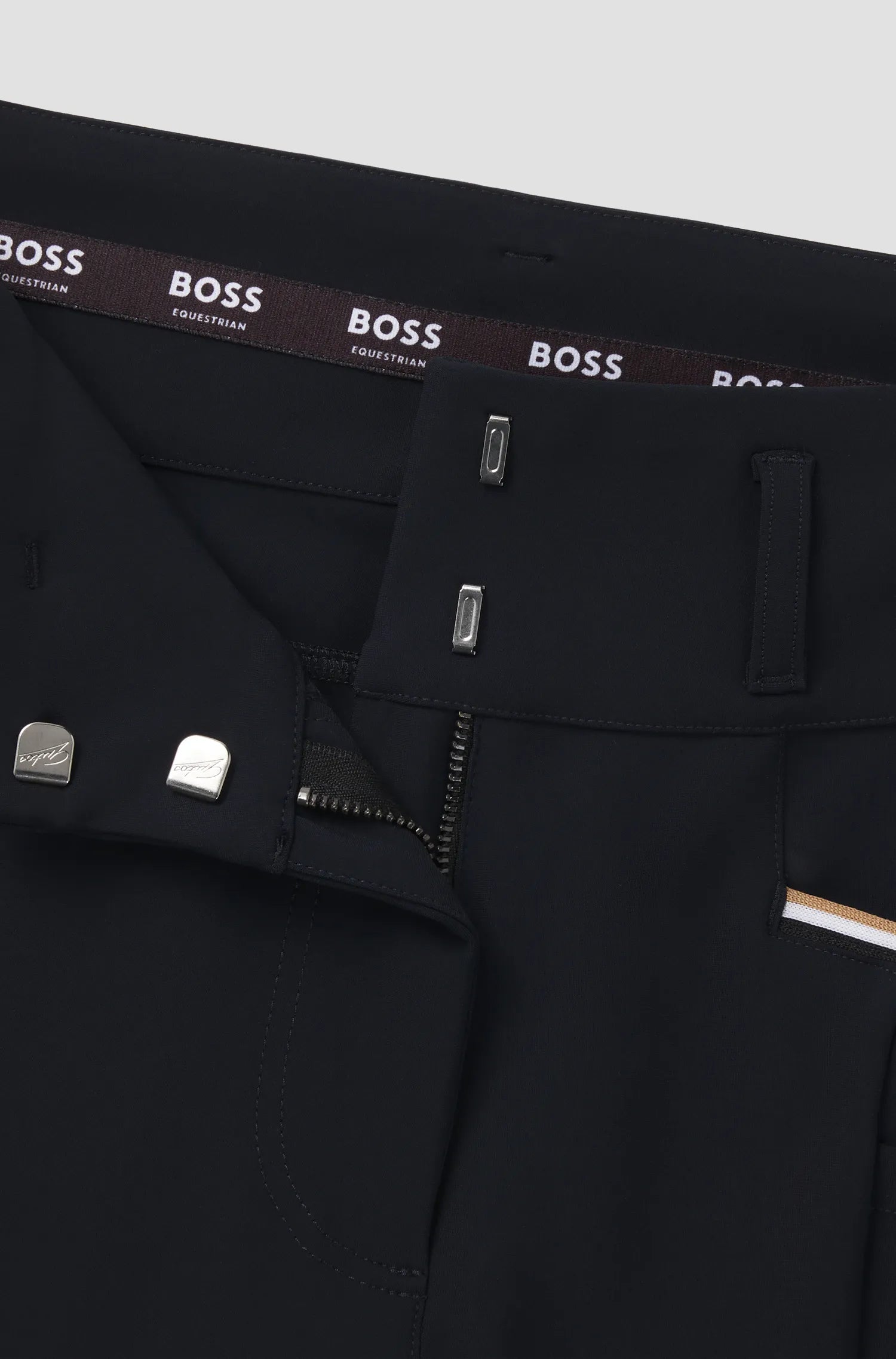 Hailey High Waist Full Grip Breeches Glitter Logo