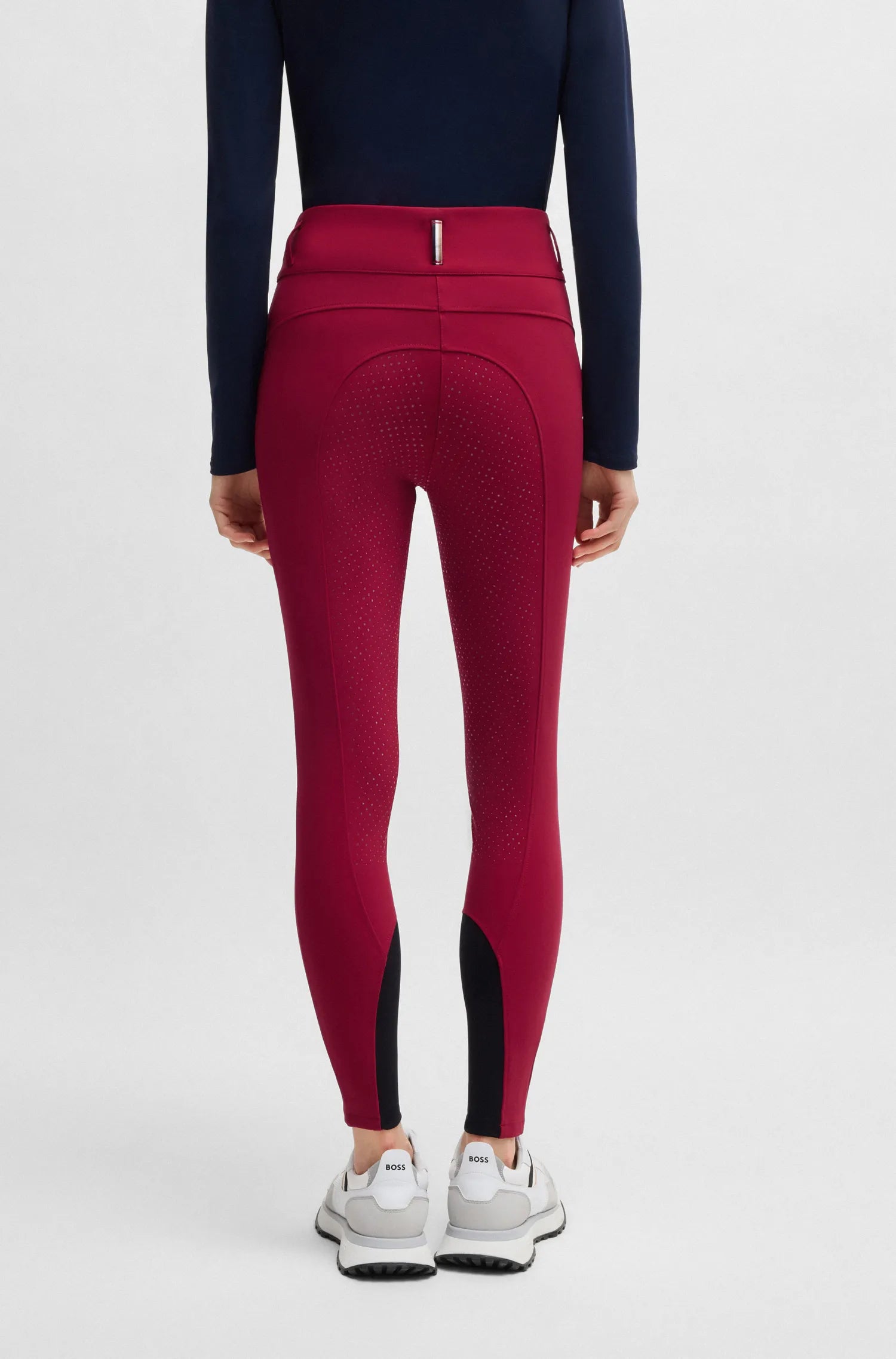 Hailey High Waist Full Grip Breeches Glitter Logo