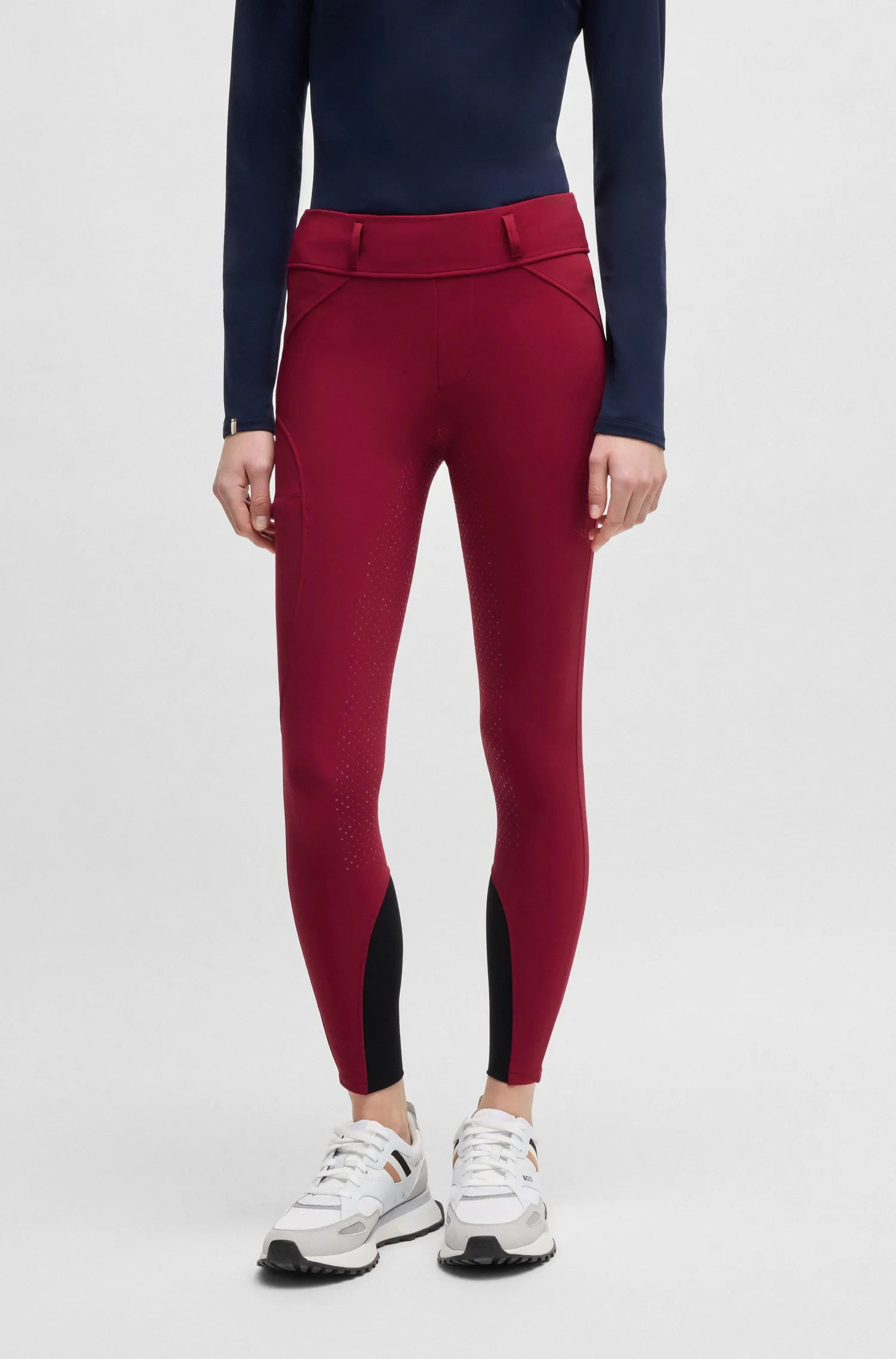 Hybrid High Waist Full Grip Breeches Glitter Logo