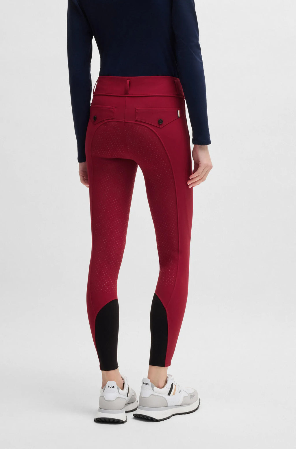 Hybrid High Waist Full Grip Breeches Glitter Logo