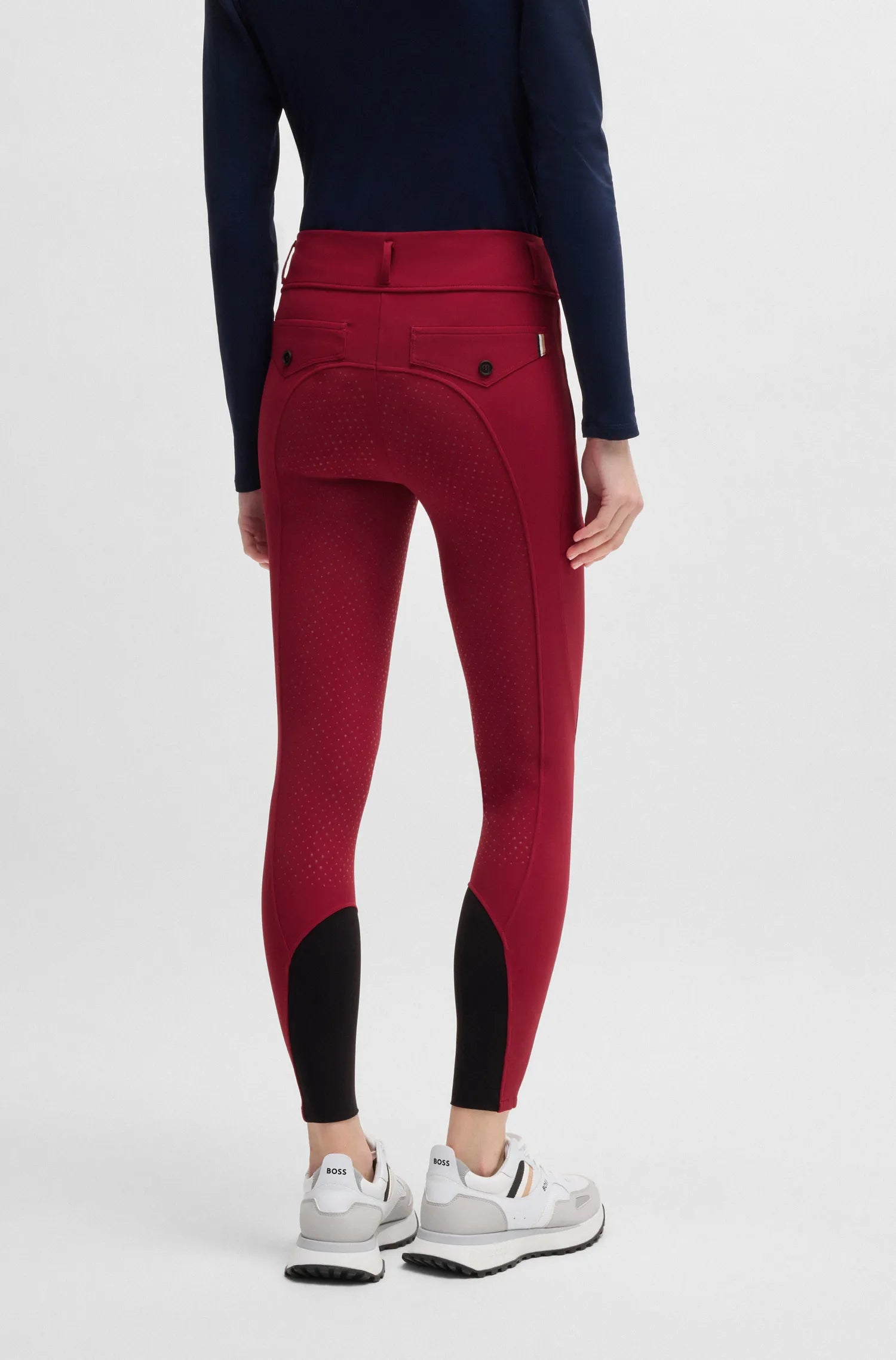 Hybrid High Waist Full Grip Breeches Glitter Logo