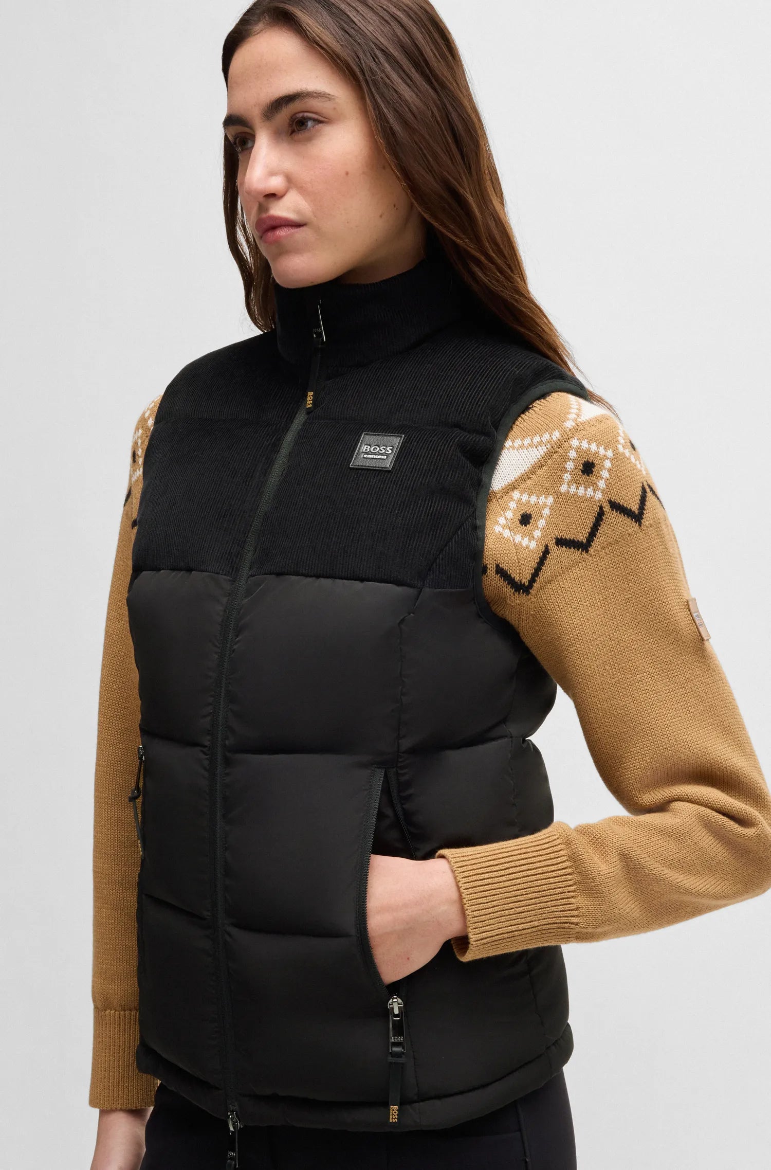 Viola Cord Puffer Vest