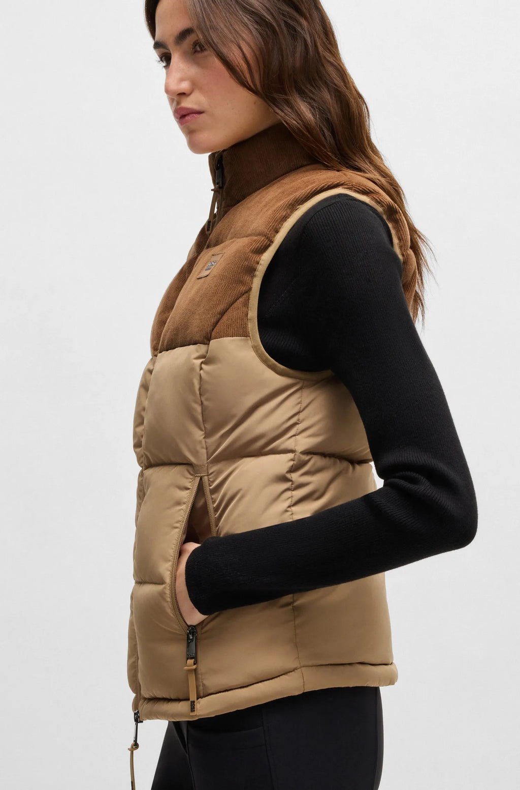 Viola Cord Puffer Vest