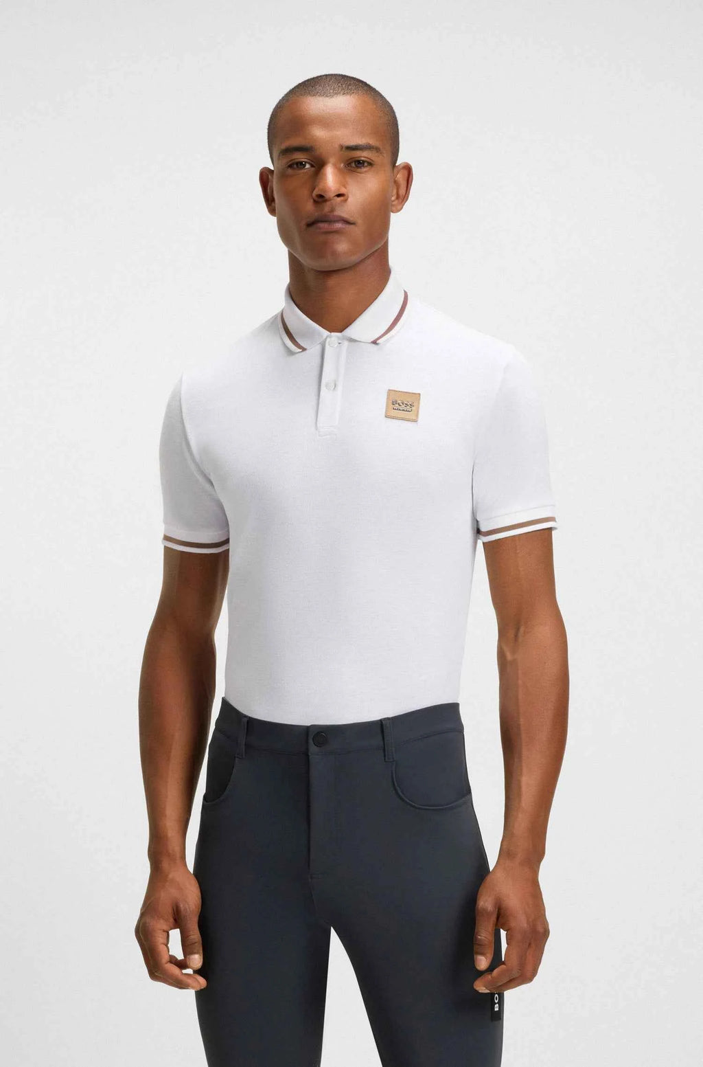White | Paul Polo Patch, front