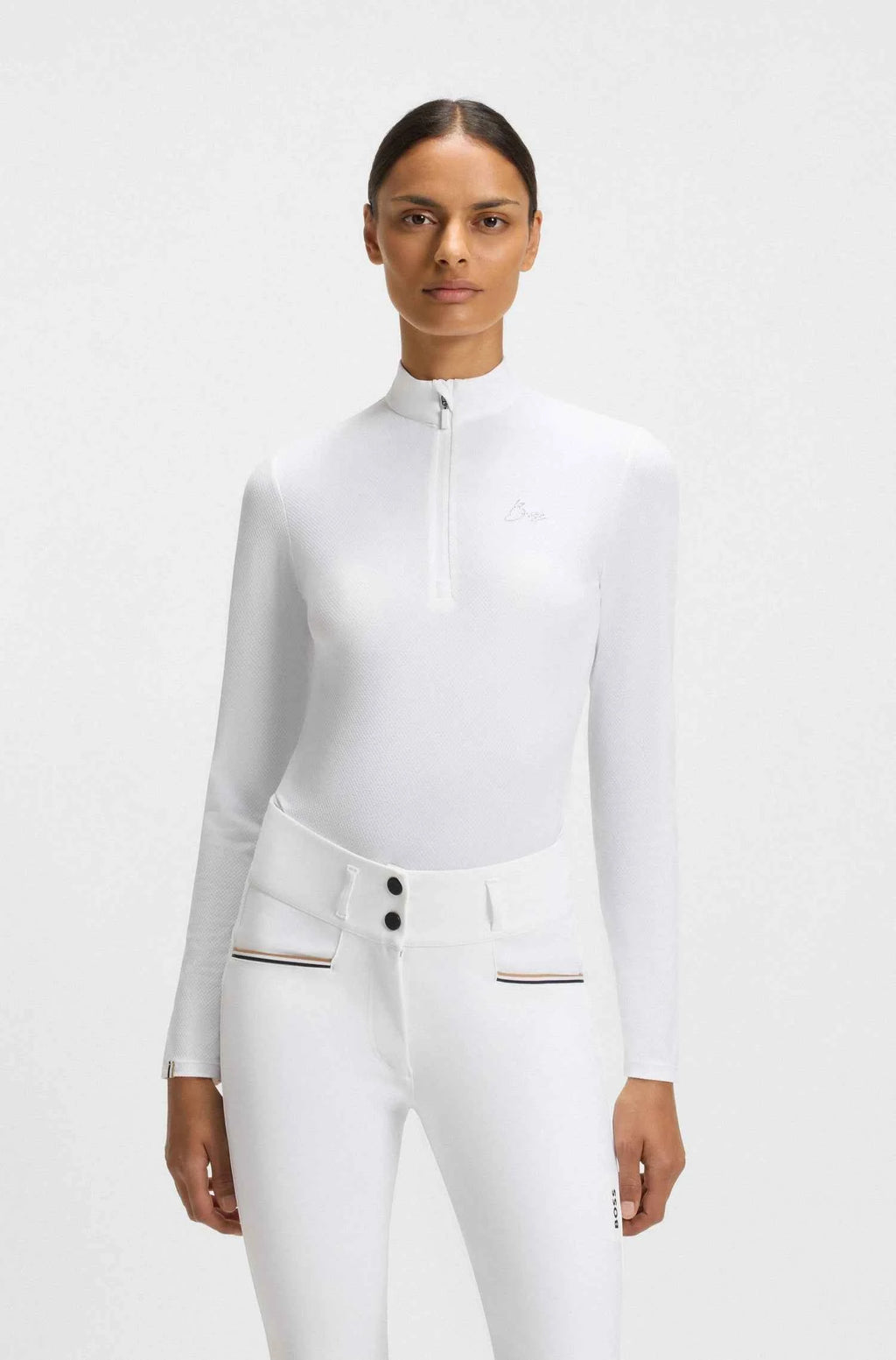 White | Minou Show Shirt Texture, front