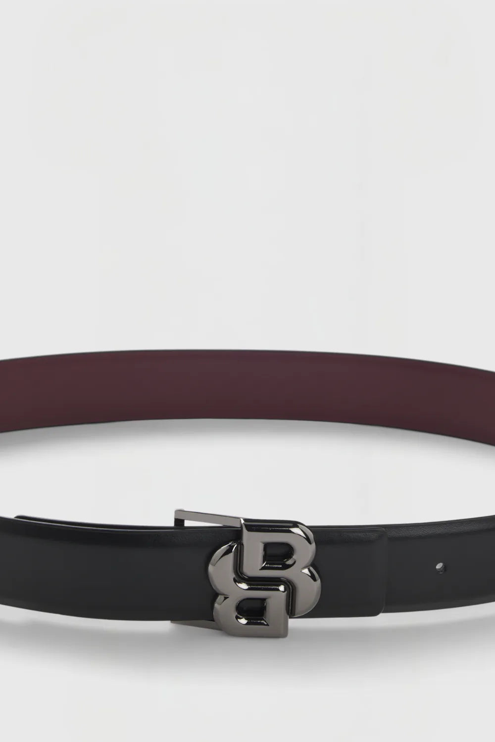 Black/Deep Purple | Rachel Reverse Belt Double B, view 3