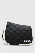 Black | Long Island Saddle Pad Dressage Teddy, front