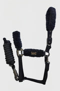 Black | Santiago Halter & Panama Lead Rope Set, front