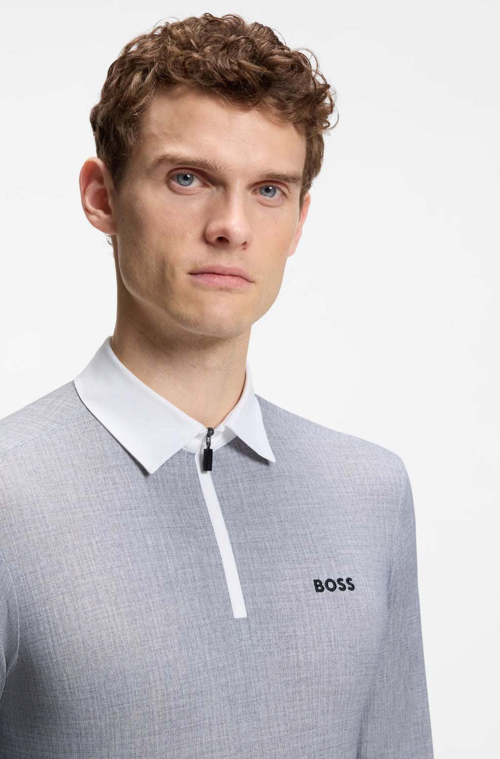 Silver Grey Melange | Elton Show Shirt, view 5