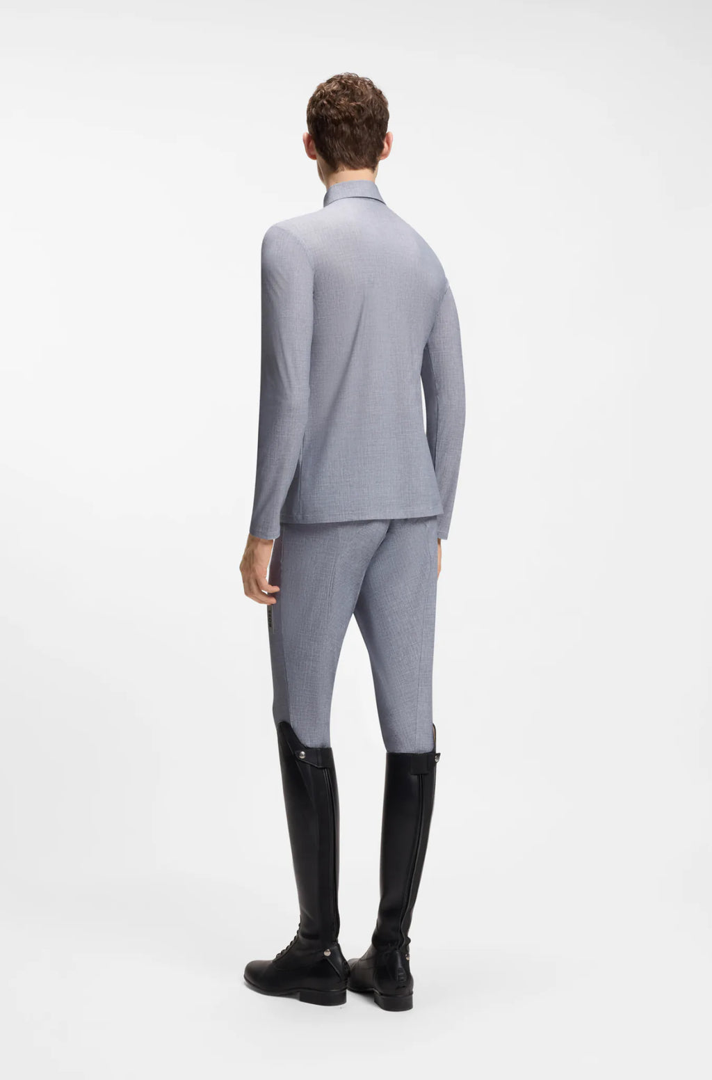 Silver Grey Melange | Eaton Training Shirt, view 4