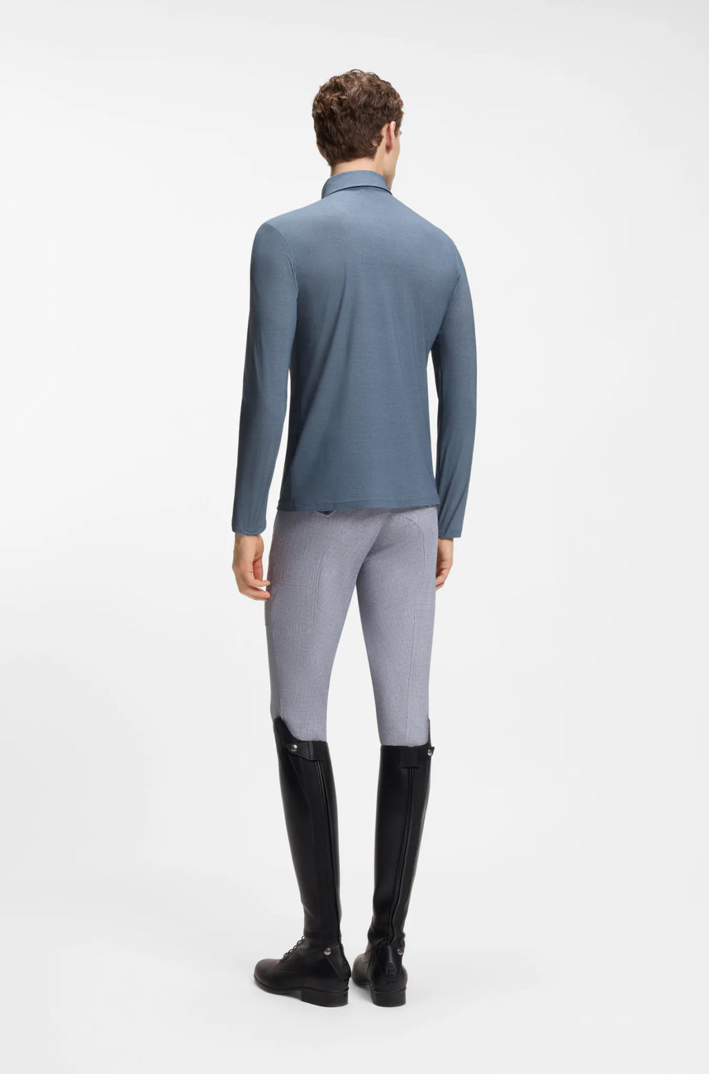 Sky Captain Melange | Eaton Training Shirt, view 4