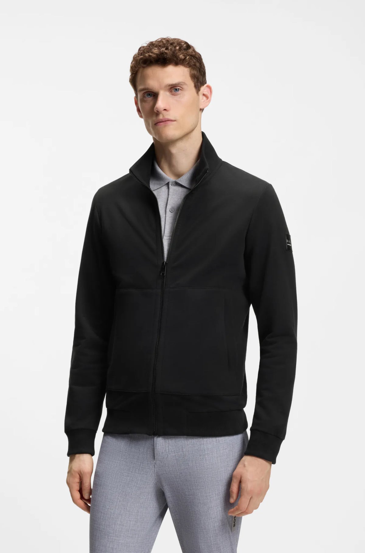 Black | Steven Training Sweater Cardigan, view 2