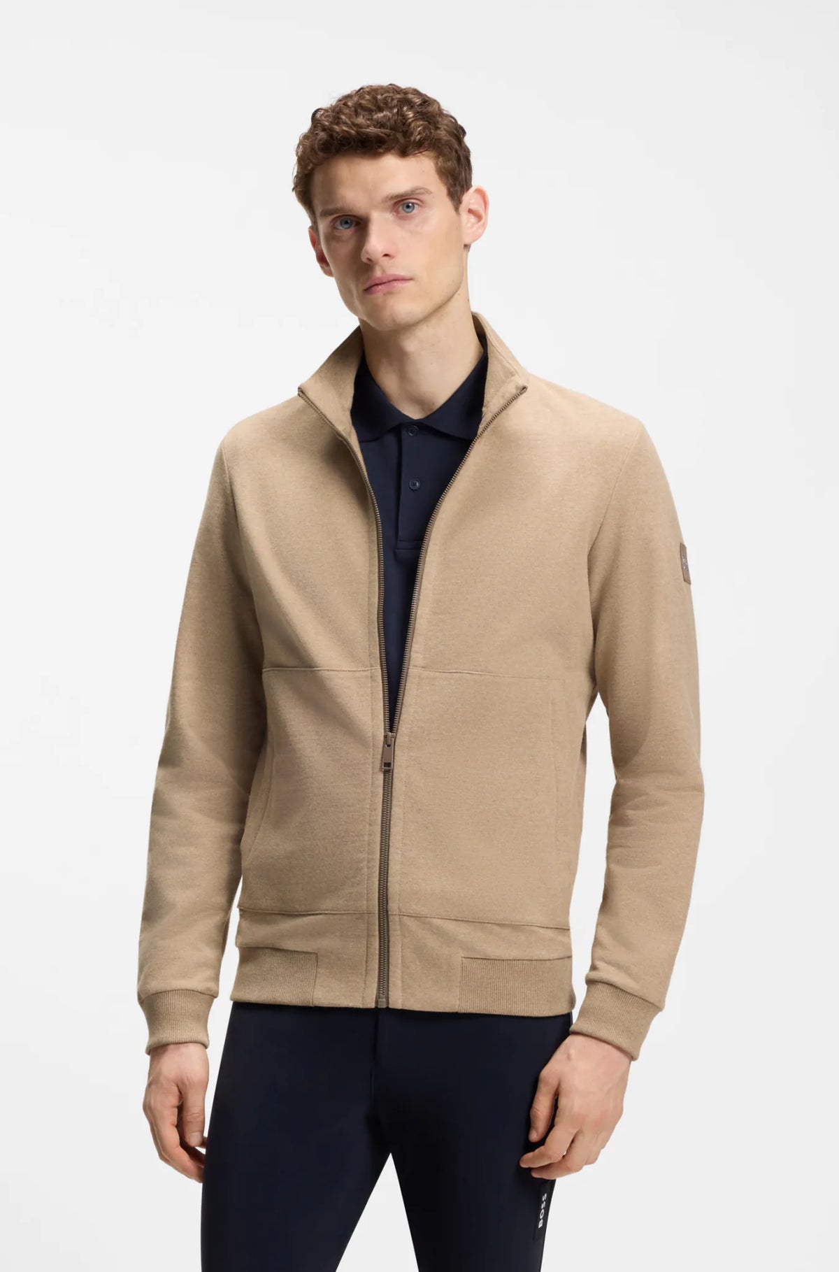 Walnut | Steven Training Sweater Cardigan, view 2