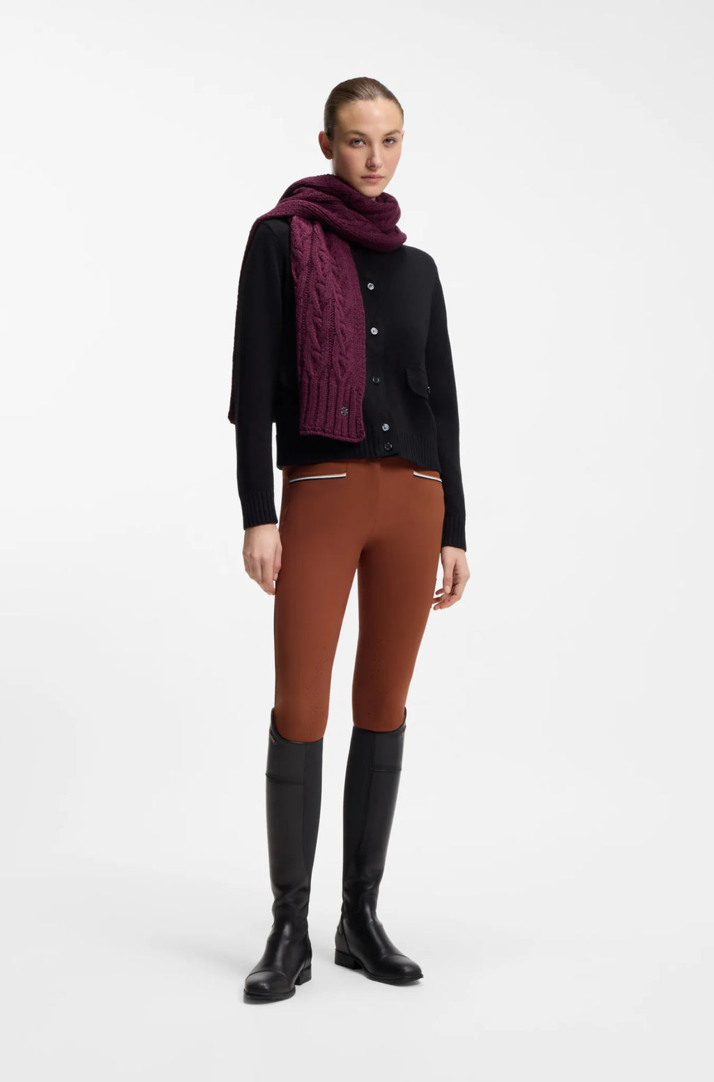 Deep Purple | Bora Scarf Cable, view 3