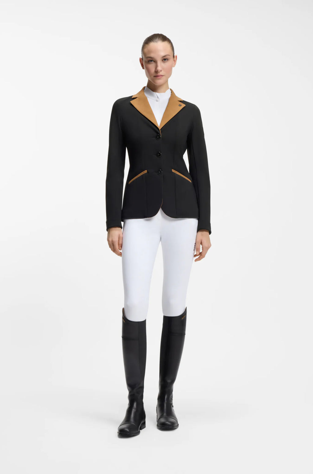 Black | Anna Show Jacket Camel Collar, view 5