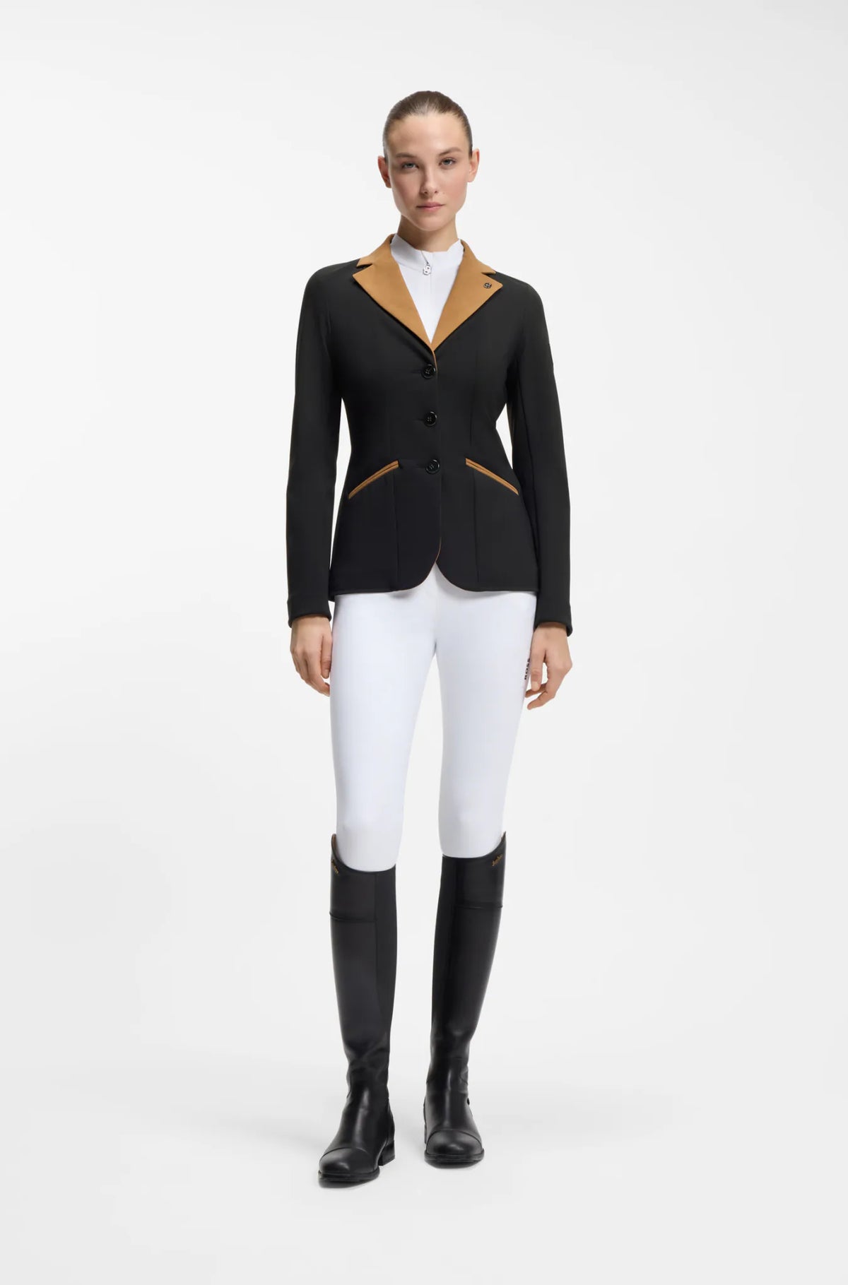Black | Anna Show Jacket Camel Collar, view 5