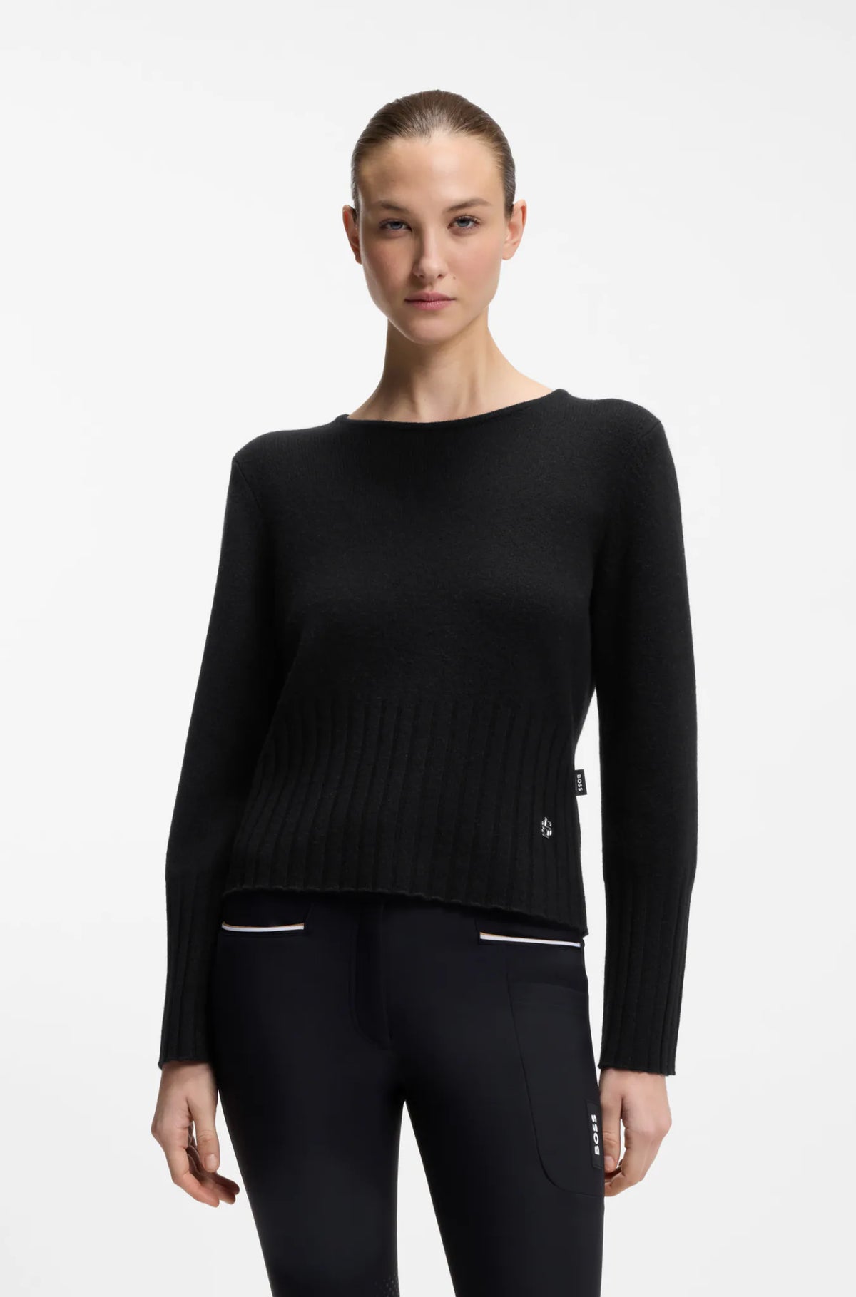 Black | Erin Luxury Knit, view 2