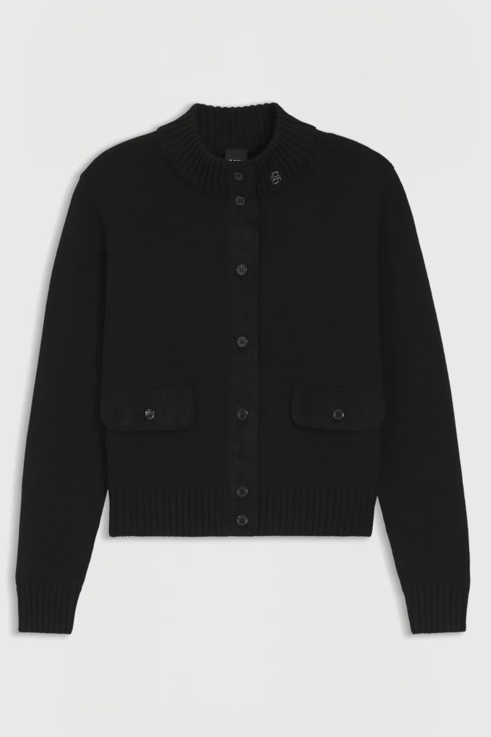 Black | Elony Knitwear Cardigan, front