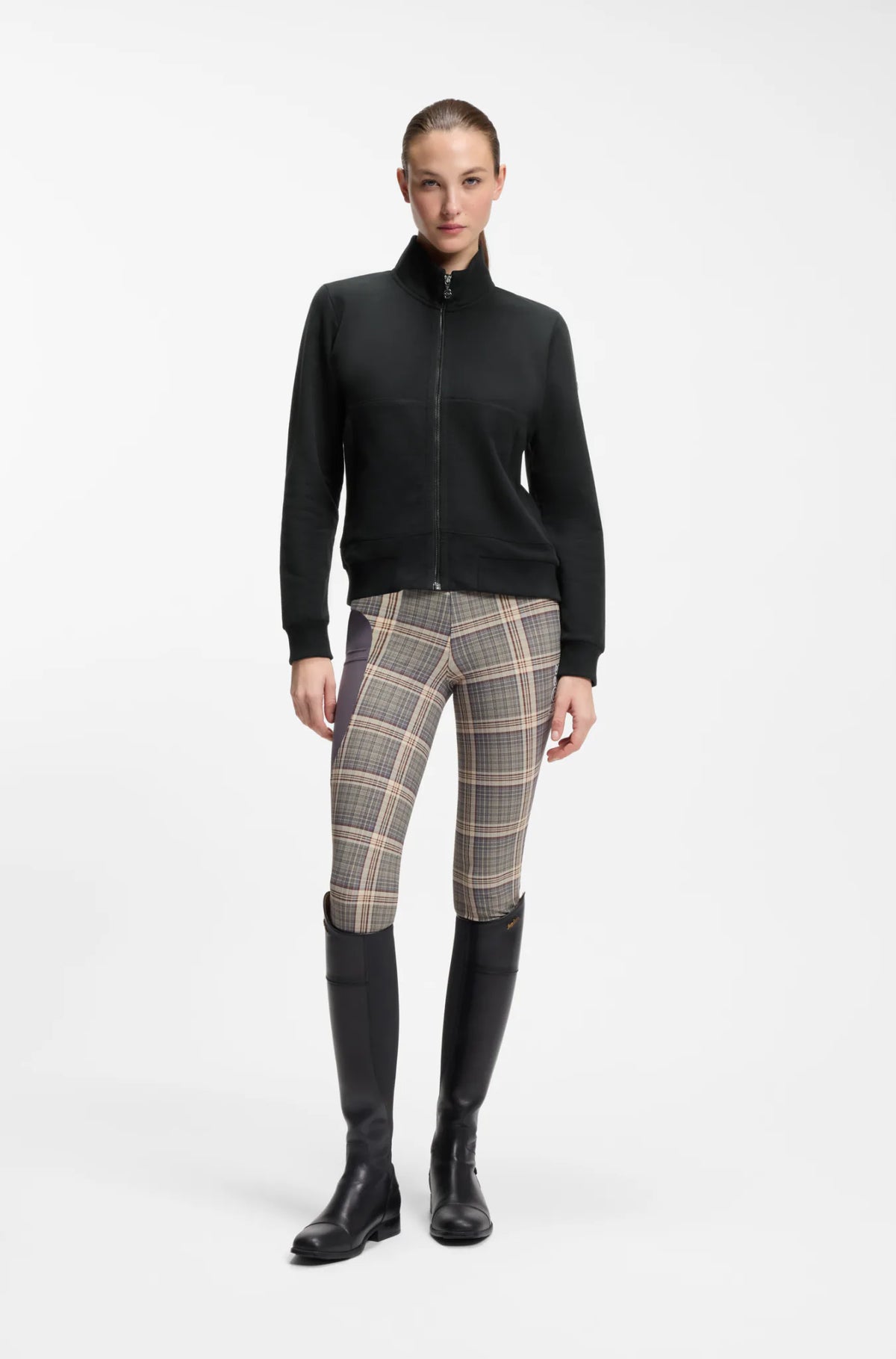Black | Ally Training Sweater Cardigan, view 3